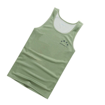 China border guard vest martial fitness training bean green top sleeveless undershirt outdoor running breathable military fan