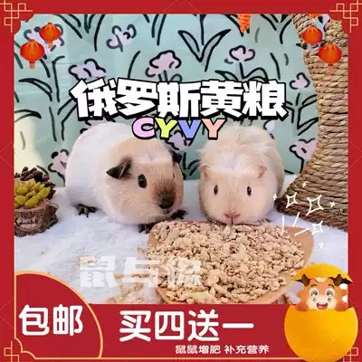 Russian yellow grain black-tailed marmot guinea pig Dutch pig rabbit Flower Branch staple food feed fattening 250g