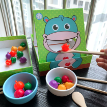 Children early teach fine movements to train through home simulation feeding games Kindergarten Monzi Puzzle Hands-on Toys