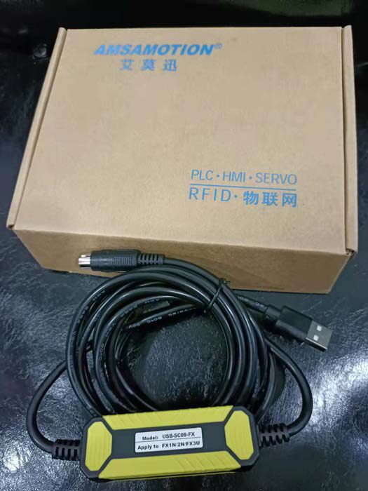 Compatible with Mitsubishi FX 1N 1S 2N 3U3S series PLC programming cable USB-SC09-FX data download line