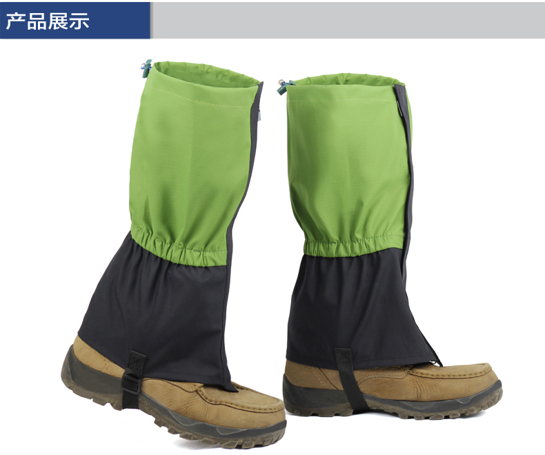Ngoài trời đi bộ đường dài leo núi tuyết áo khoác không thấm nước windproof feet unisex trượt tuyết xà cạp ấm tuyết bìa ủng