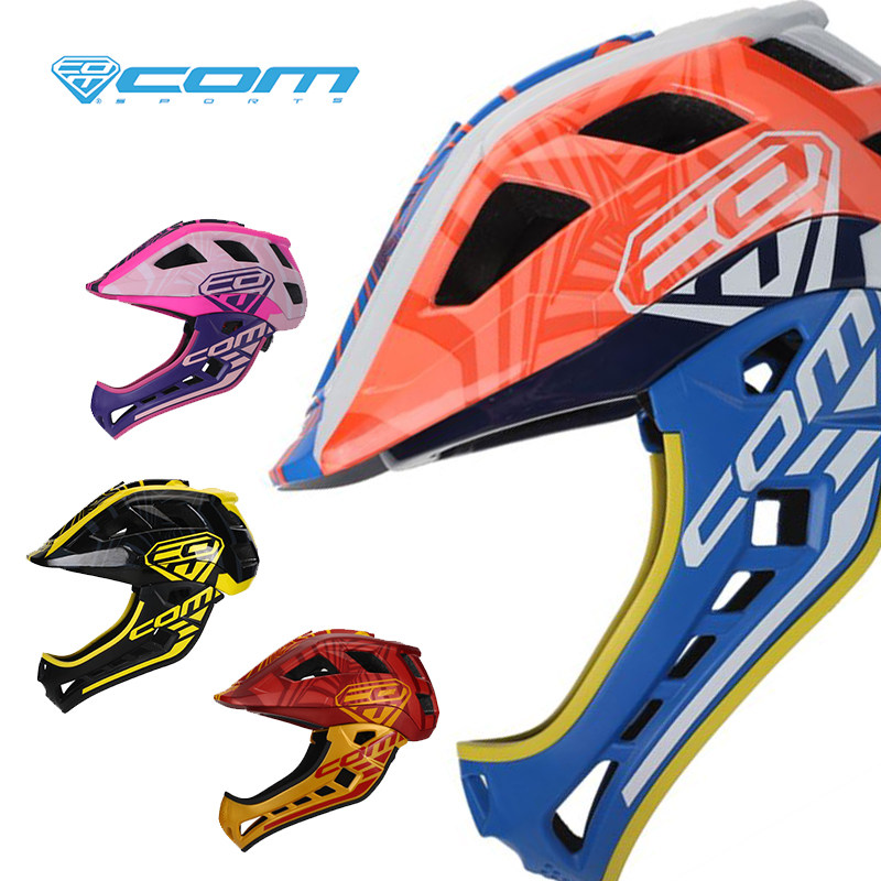 COM children's balance bike helmet full helmet new product kc1 detachable half helmet bicycle riding helmet baby