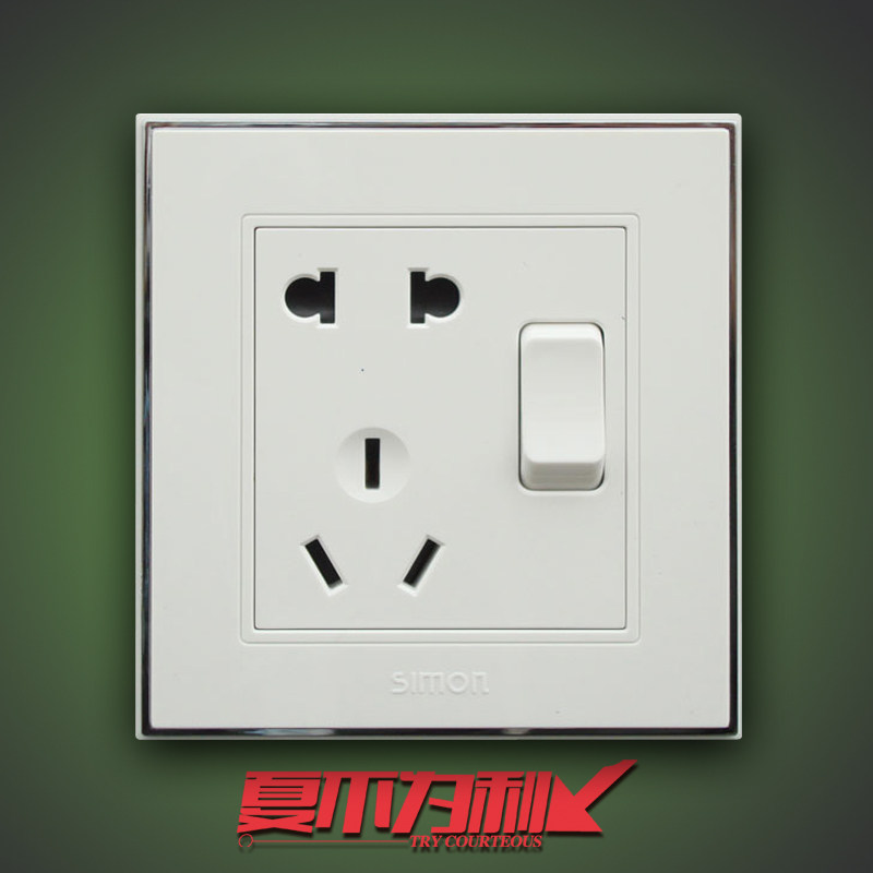 Simone switch socket panel 56 Series 86 Type 1 open 5-open double cut with five holes 23 insert single open V51085