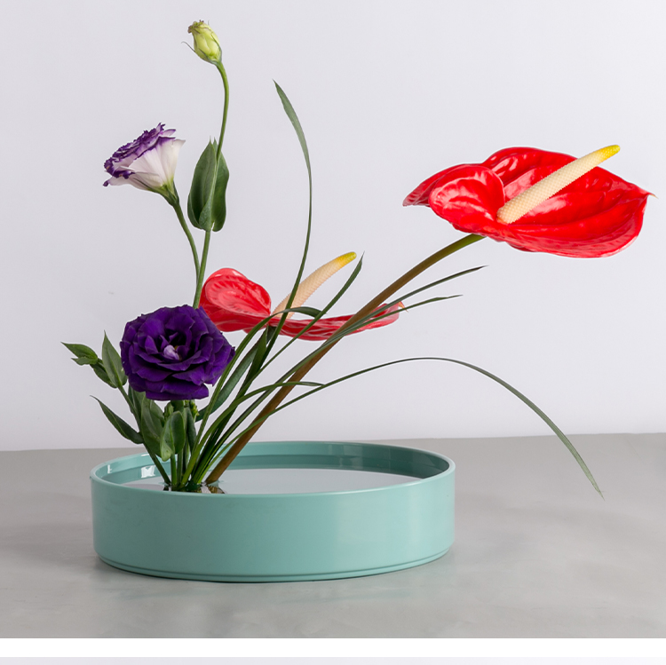 Hoa ban đầu nhỏ hoa Zen chậu hoa nhựa phòng khách trang trí hoa bình hoa chậu hoa giải phóng mặt bằng nữ - Vase / Bồn hoa & Kệ chậu cây hình chữ nhật