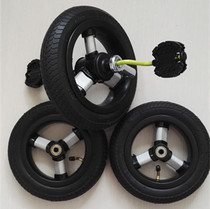 Children's tricycle stroller inflatable tire universal wheel stroller accessories with bearing wheels