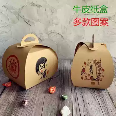 Cowhide carton creative plate decoration artistic conception hotel cold dishes decoration edge cushion paper container Chinese style tableware