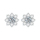 Серьги с бриллиантами Leo star diamond из 18-каратного золота с культивированными бриллиантами super flash для увеличения объема проколотых ушей, высококачественные серьги-подсолнухи двойного ношения для женщин mini 4