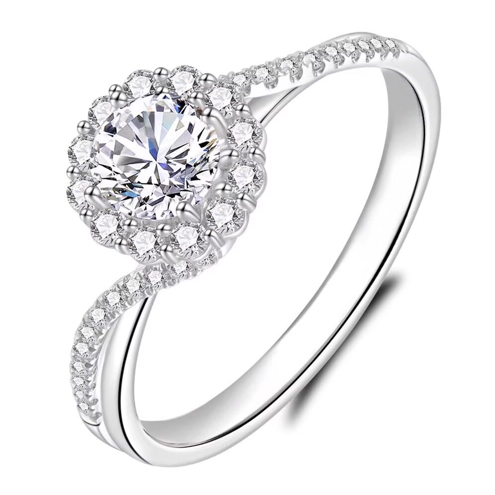 Кольцо Leo Star Diamond белое золото 0.5 карат