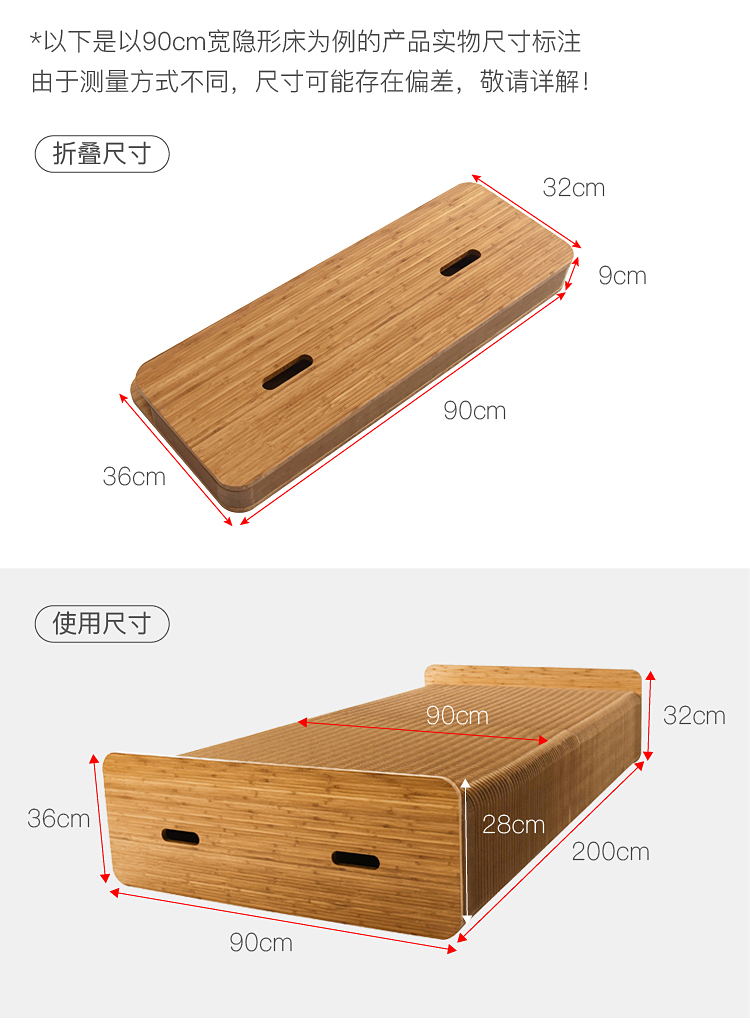 十八纸 牛皮纸创意伸缩隐形床 承重1000kg以上 图5