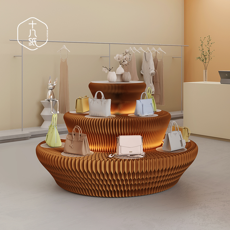Display Stand for Paper Products, Decorative Storage Rack, Island Display Stand, Commercial Store Creative Exhibition Stand, Exhibition Installation Display Stand for Paper Products, Decorative Storage Rack, Island Display Stand, Commercial Store Creative Exhibition Stand, Exhibition Installation