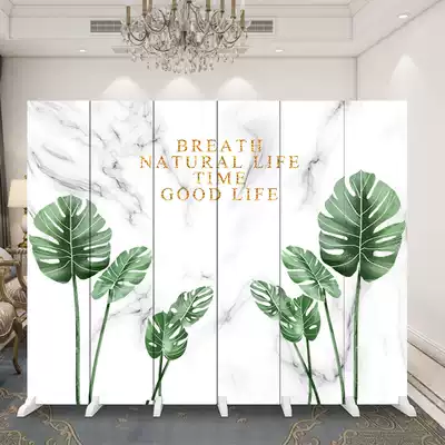 Nordic screen partition wall living room light luxury folding mobile simple modern bedroom shelter home office folding screen