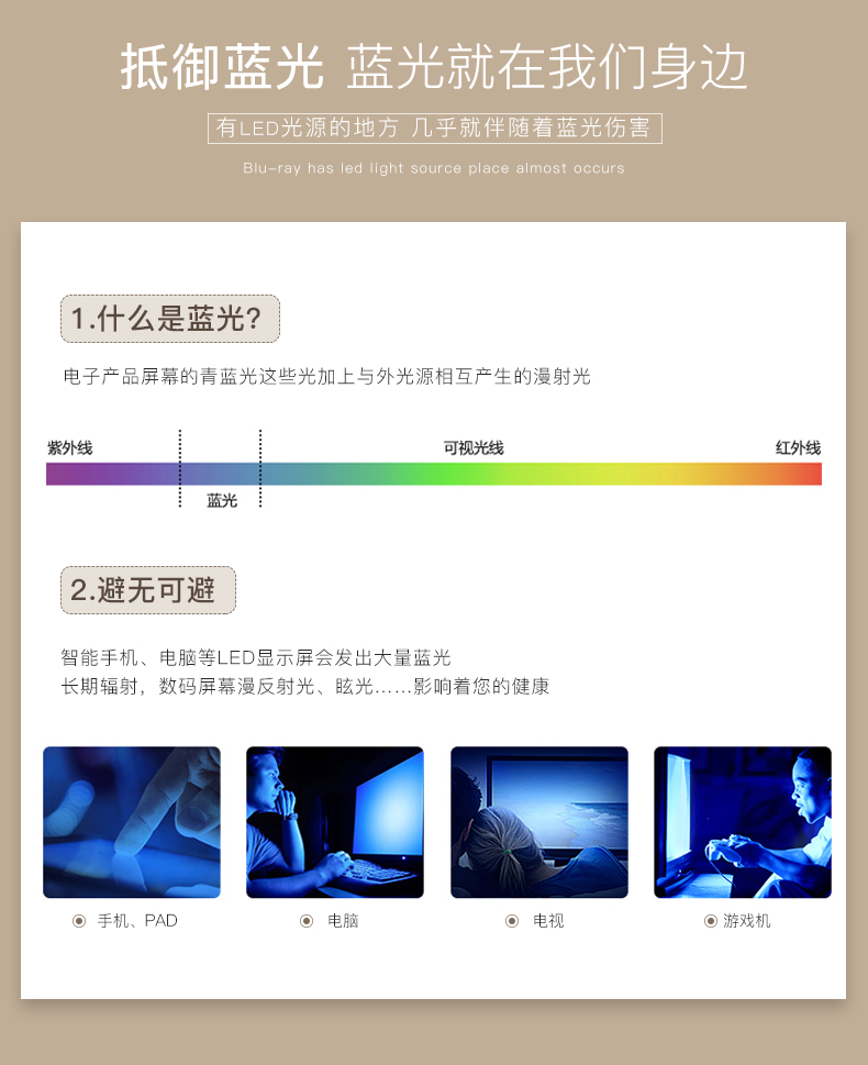Kính chống tia bức xạ Blu-ray kính thay đổi màu sắc nữ cận thị khung tròn bằng phẳng điện thoại di động Kính bảo vệ nam giới không mệt mỏi kính gentle monster