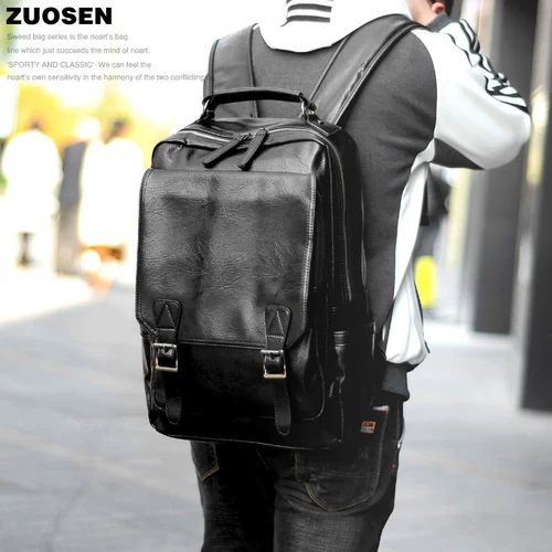 左森 Мужской трендовый модный школьный рюкзак для школьников для отдыха, сумка для путешествий, ноутбук, в корейском стиле