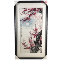 Handmade new boutique Suzhou embroidery painting Su embroidery finished hanging painting porch decorative painting 50100 Spring