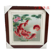 Pure handmade new boutique Suzhou embroidery painting Su embroidery finished product hanging painting Xuanguan decoration painting for more than 3535 years