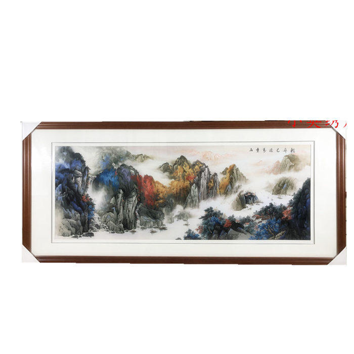 Pure hand - crafted new boutique Suzhou embroidery painting of finished embroidery painting of the surface - clock decoration painting 60160 mountain water
