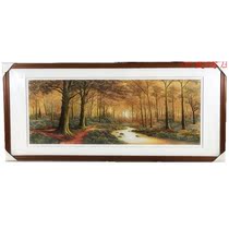 Pure handmade new boutique Suzhou embroidery painting Su embroidery finished hanging painting porch decorative painting 60160 fairy tale Forest