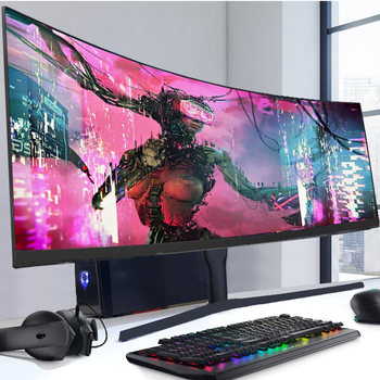 32inch Lcd Curved Monitor 27 High-Definition 2K Gaming 144Hz Fish Screen 34 Desktop Computer 21:9