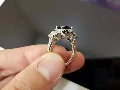 marry Seiko design precious metal S925 silver mozalcedony and other gems custom wedding ring jewelry special shot Super link