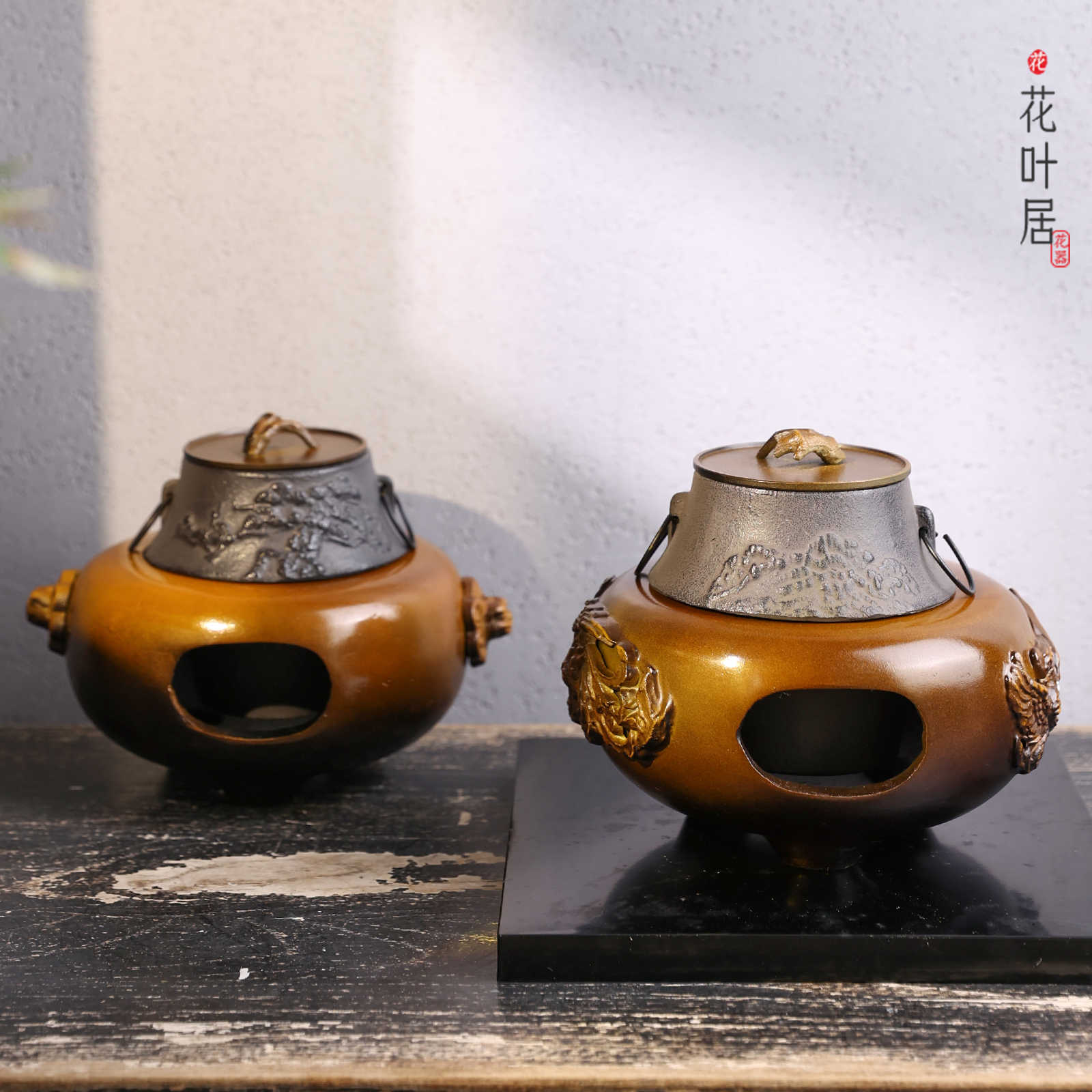銅 細工 竹節薫炉 茶卓薫香炉 檀香炉 香道具 装飾品 工芸品 美術品 置物 銅 細工 竹節薫炉 茶卓薫香炉 檀香炉 香道具 装飾品 工芸