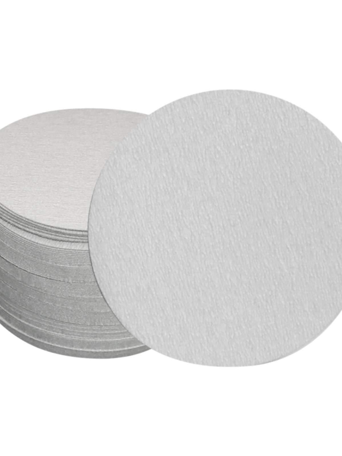 Tainiu 5inch Velvet Dry Grinding Round Sandpaper 4inch Flocked Sandpaper White Sand Polishing Paint Grinder Polishing Sandpaper