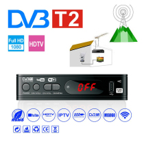 DVB-T2 TV Tuner Vga TV Box for Digital TV Receptor Wifi
