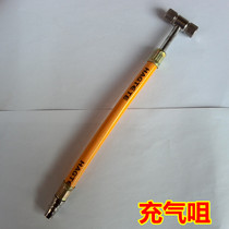 T-type dual-use gas nozzle Double-head soft and hard shaft gas nozzle Motorcycle car truck tire fast charging rod