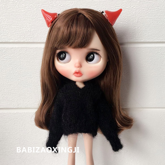Blythe phụ kiện búp bê ma quỷ nhỏ kẹp tóc bup be nga