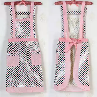 Apron Korean sleeveless sling coat half-length work clothes kitchen half-length apron fresh and fashionable multi-color optional