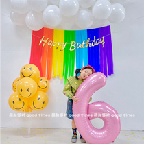 Small Red Book Co-Ins Birthday Party Decorations Childrens Men And Women A Happy Background Wall Scene Arrangement