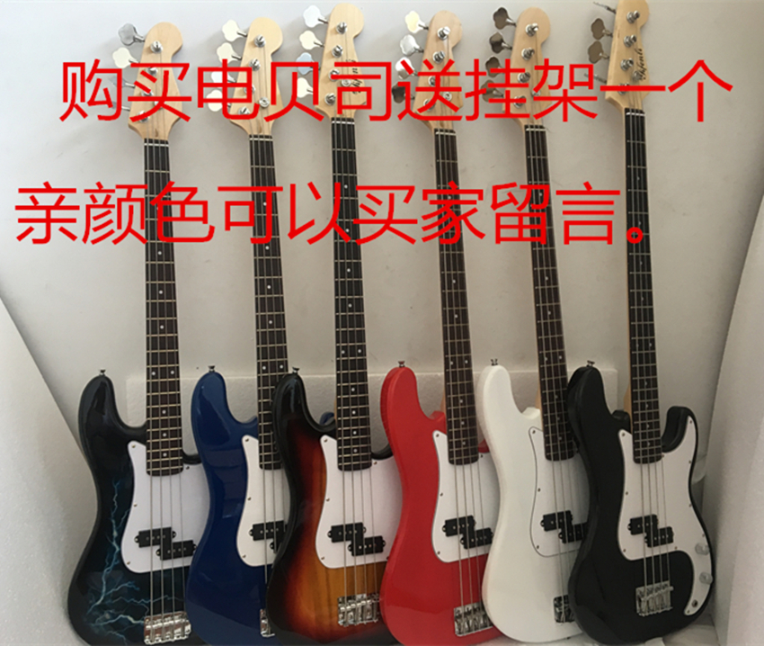 bass electric bass package Electric bass package for beginners ukulele electric bass P bass factory direct sales