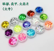 Bóng mắt lớn sequin lớn lấp lánh sân khấu trang điểm màu long lanh hiệu suất của trẻ em đôi mắt của nghệ thuật móng tay - Bóng mắt