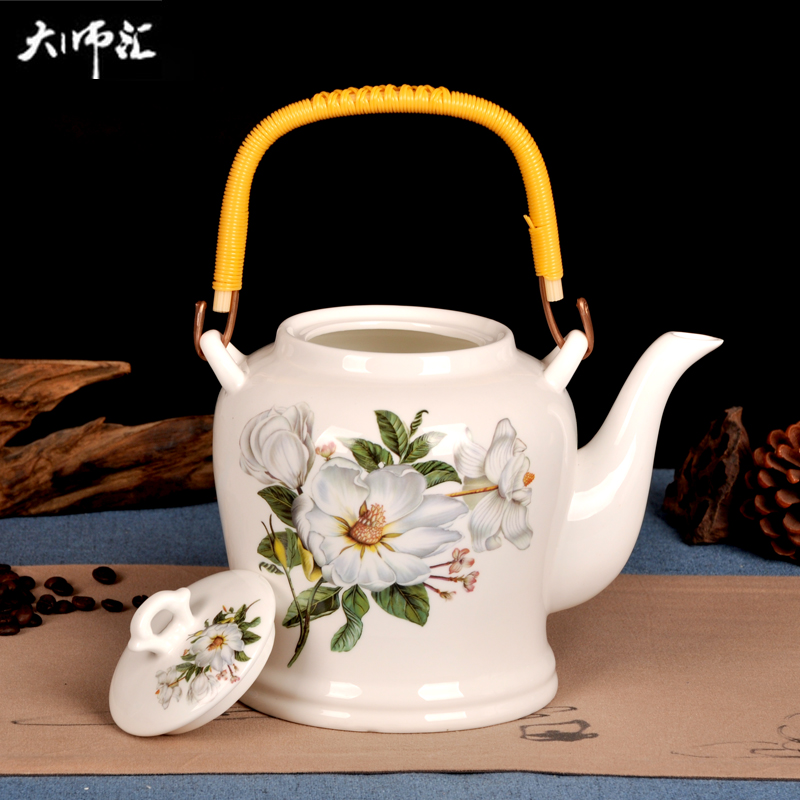 Jingdezhen ceramic pot of cold water to cool cool tea teapot girder filter kettle 2.2 L CiHu summer ultimately responds tea pot