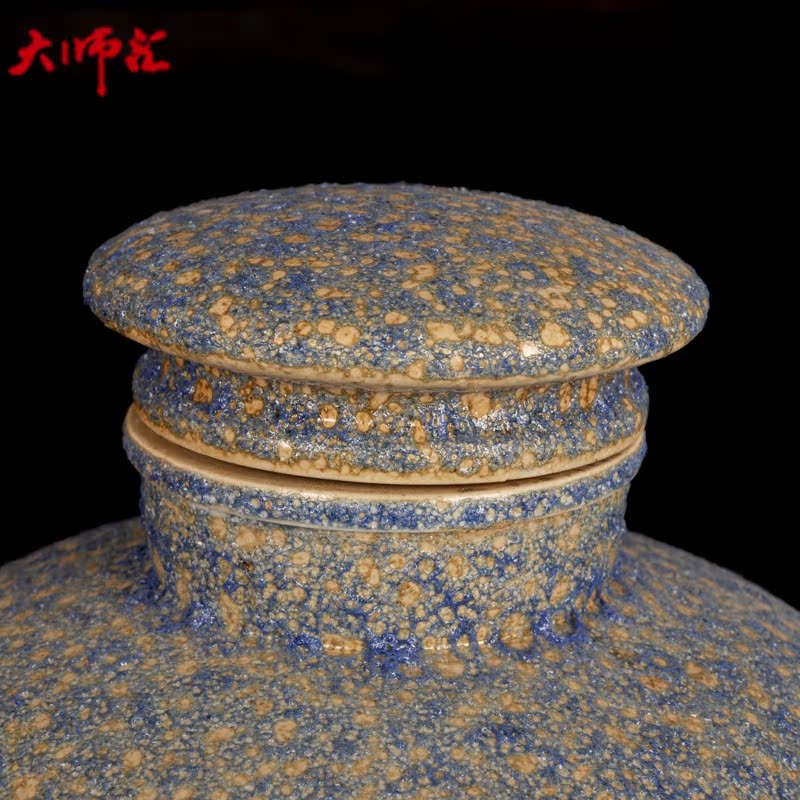 Jingdezhen ceramic jar it 20 jins 30 jins of 50 kg bottle home hip mercifully whose bottle to save it