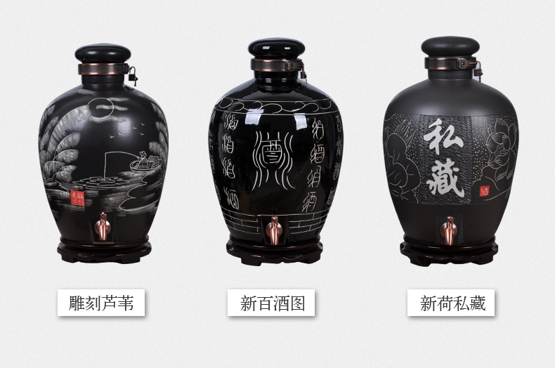 Jingdezhen ceramic terms bottle wine jar it 10 jins 20 jins 30 jins 50 kg wine pot liquor wine casks