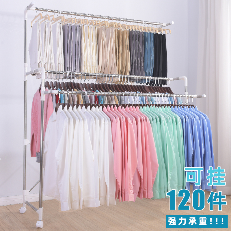 Clothes hanger Sub-floor Folding Indoor Double-Balcony Home Telescopic Sunburn-Lift Cool Hanger
