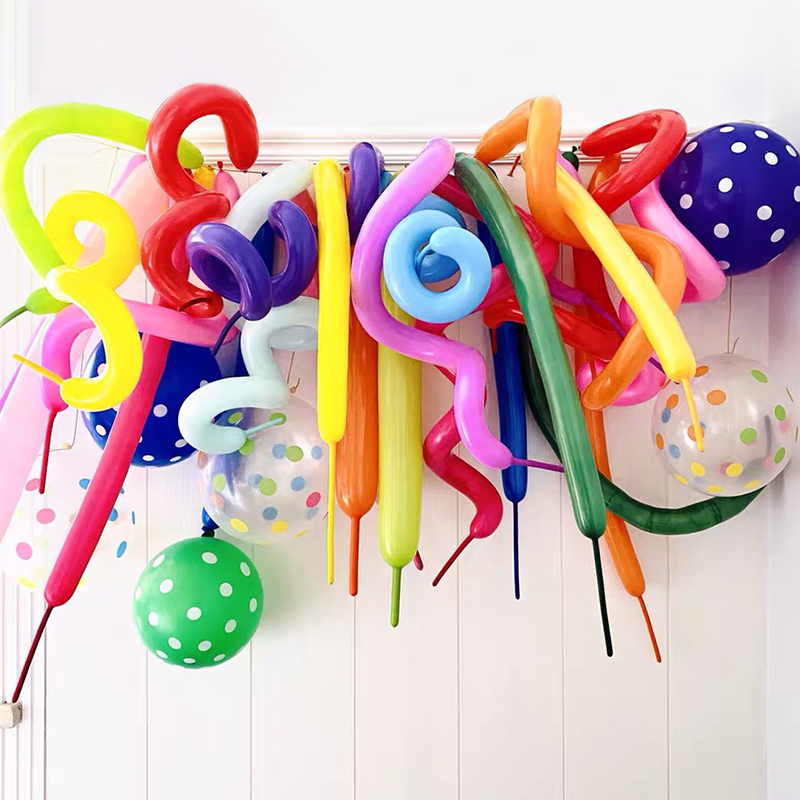 Small taiko 260 styled strip balloon active dress arrangement DIY thickened macaron magic steam ball 1 8 gr