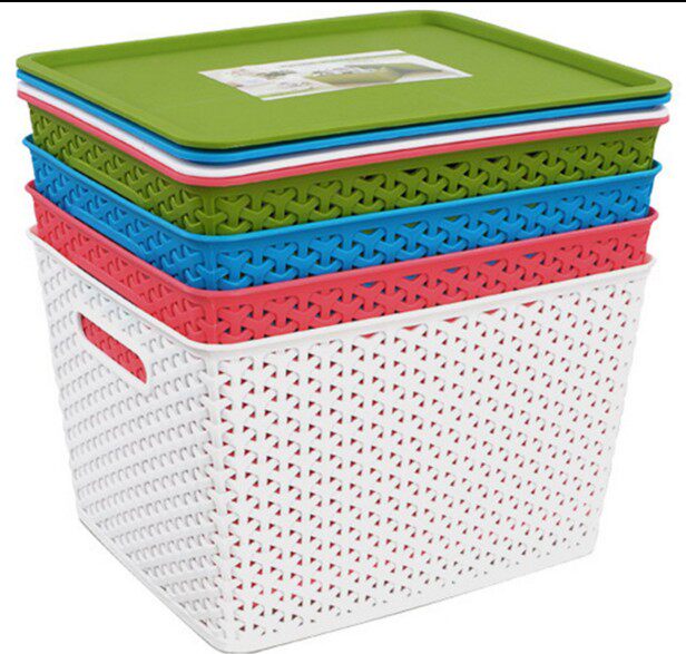 Kindergarten teaching aids basket toy frame hollow plastic clothing storage box basket packing basket packing box storage box