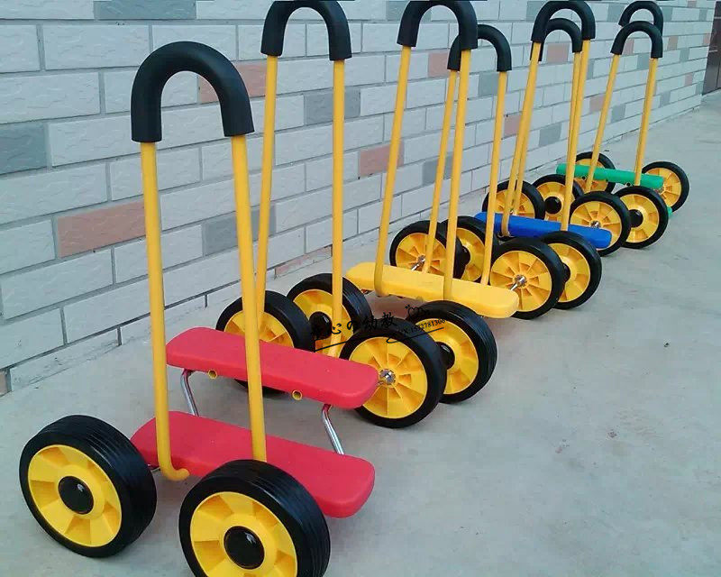 Children's single balance treadmill outdoor toy car kindergarten sensory integration training equipment four-wheel balance bicycle