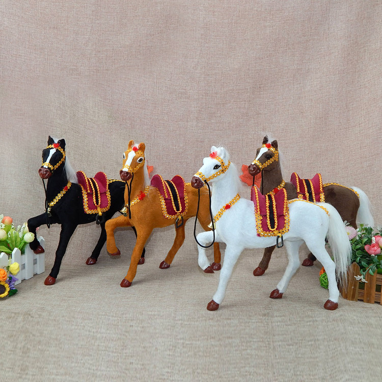 Имитационная модель лошади, имитация украшения, имитация белой лошади, игрушечная модель, реквизит, маленькая модель лошади Изображение 1