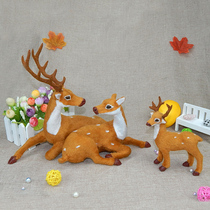 Emulation Plum Blossom Deer Toy Swing Piece Christmas Deer Paparazzi Doll Sen Ensemble Decoration Photo Photography Props Animal Mercy