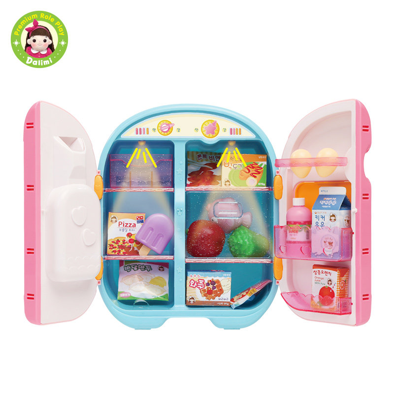 Korean Toy Tailing Beauty Fun Refrigerator Group Children's Play House Girl Gift Box Set