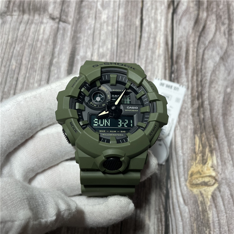 CasioCASIOGA-700 Sports Waterproof Trend Men Watch Black Warrior G-Shock Military Fan Series