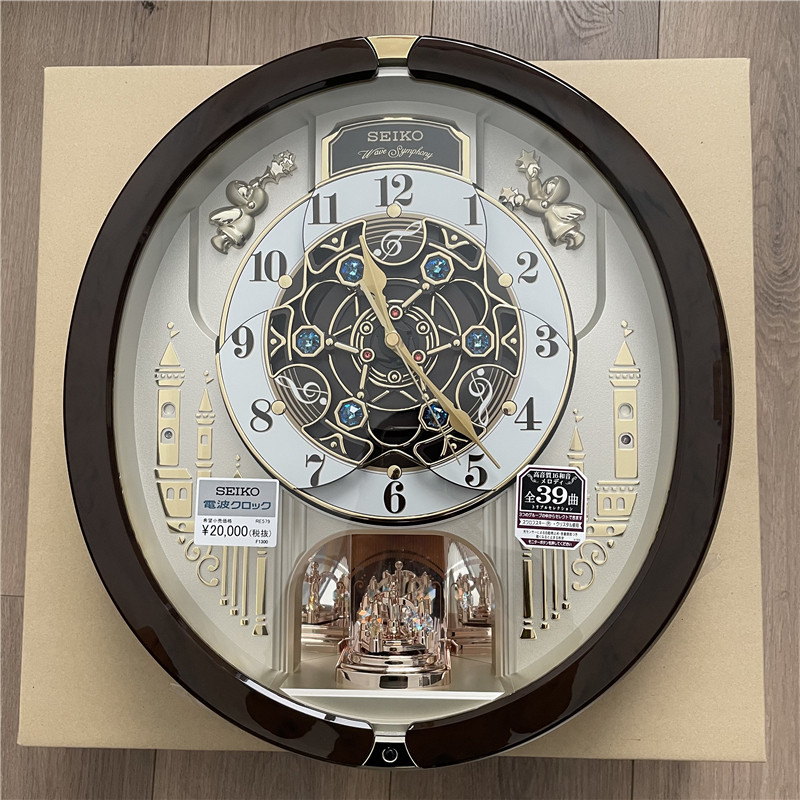 Special promotion spot Japan SEIKO Seiko radio wave music wall clock watch RE579 radio wave time music box