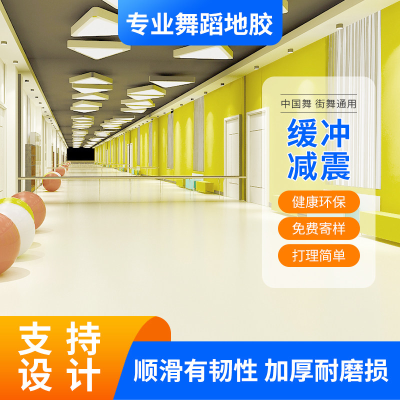 Professional dance classroom floor mat kindergarten special fitness pvc gym yoga studio sports floor