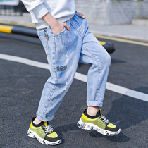 Boy Clothing Boy Denim Pants 2020 Spring Dress New Boy Long Pants CUHK Child Handsome Korean version Chaochun Autumn Costume