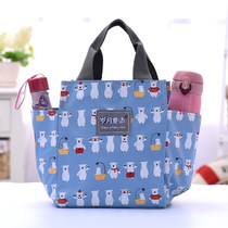  Waterproof canvas handbag Lunch bag Mommy cloth bag Hand carry mom bag Large lunch box bag Student lunch bag