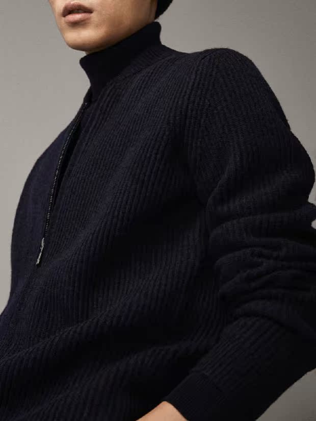 18 Winter Xiban M len len cashmere len đan len phi công nam đan áo giữ nhiệt nam