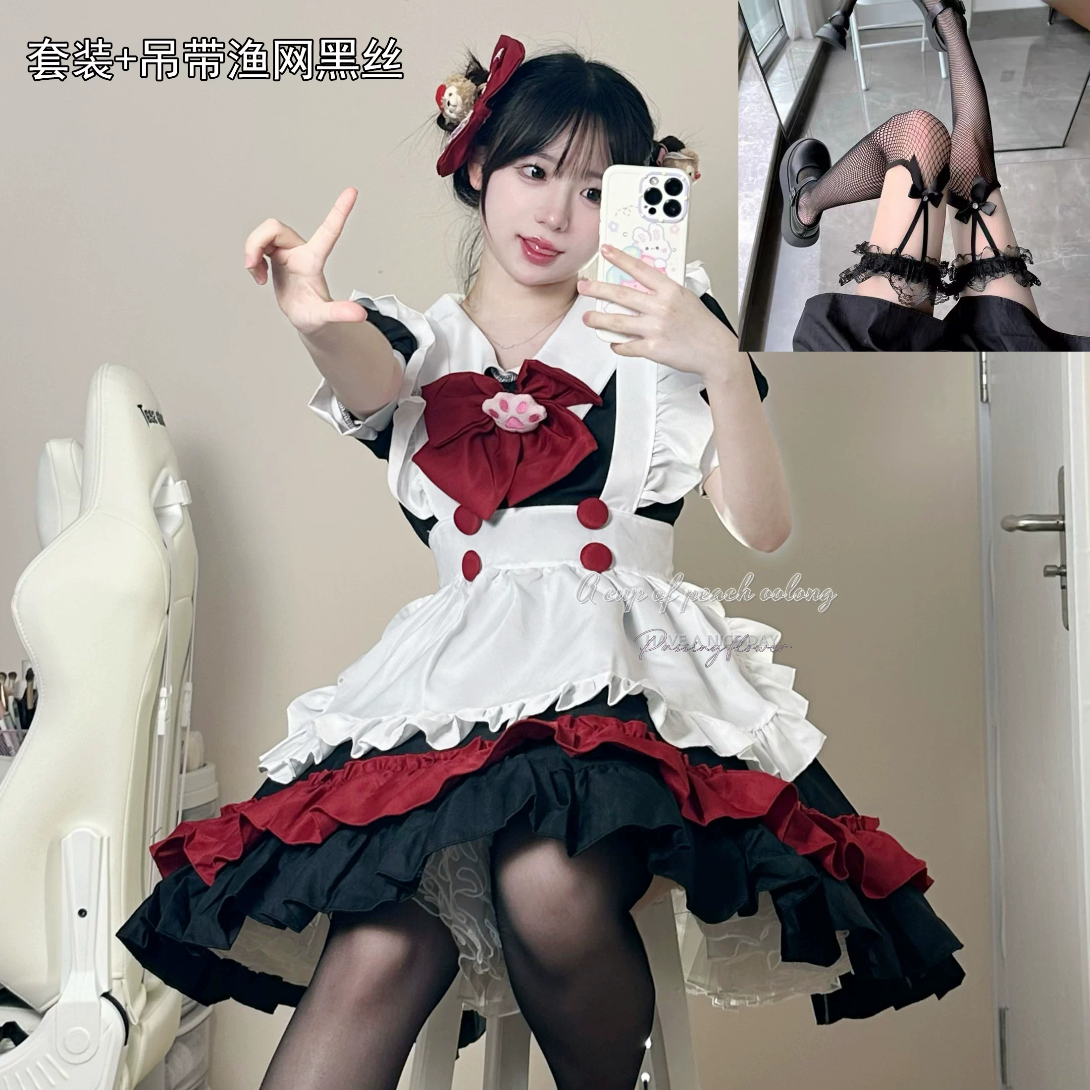 Милое платье, комплект, хэллоуин, косплей, стильLolita
