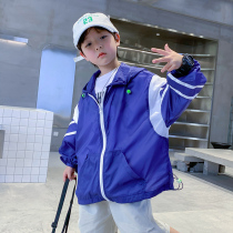 Children sunscreen boy Summer 2022 new ice silk air conditioning shirt breathable skin clothes light and thin sunscreen jacket